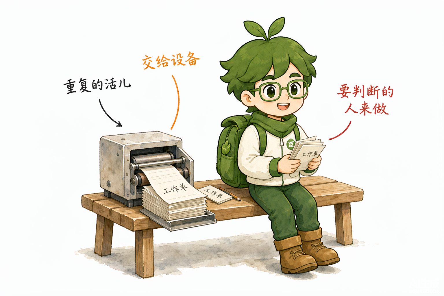 重复的活儿交给设备，需要判断的留给人