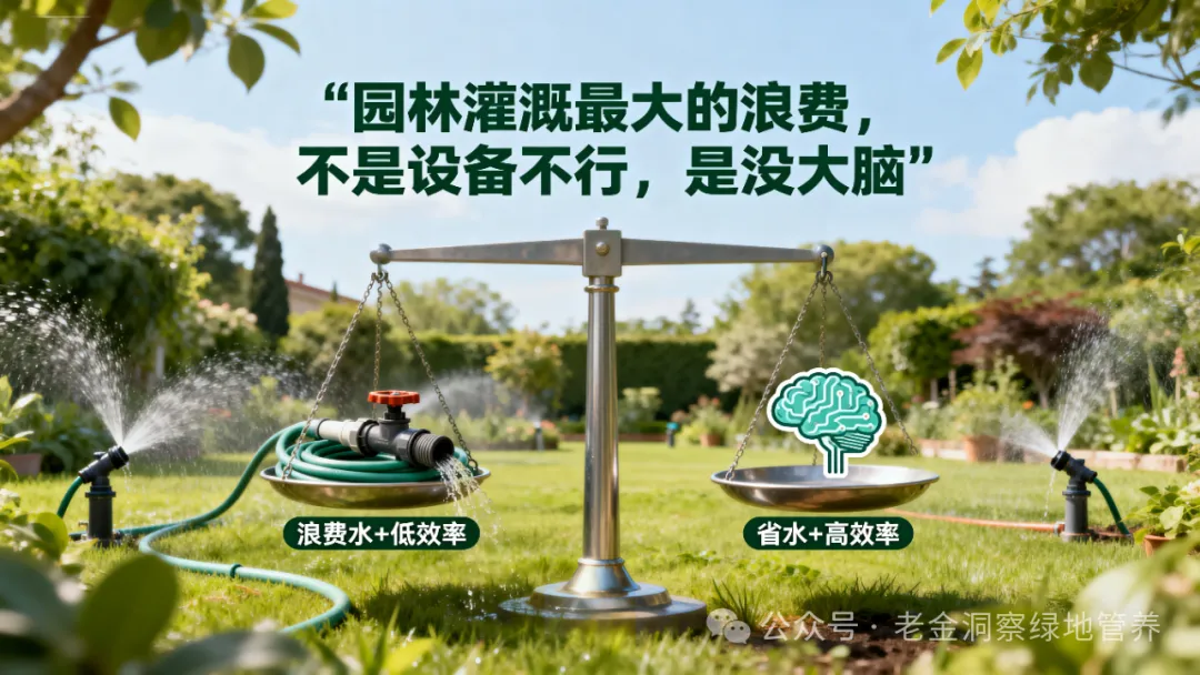 园林“自动”灌溉最大的浪费，不是设备不行，是没大脑