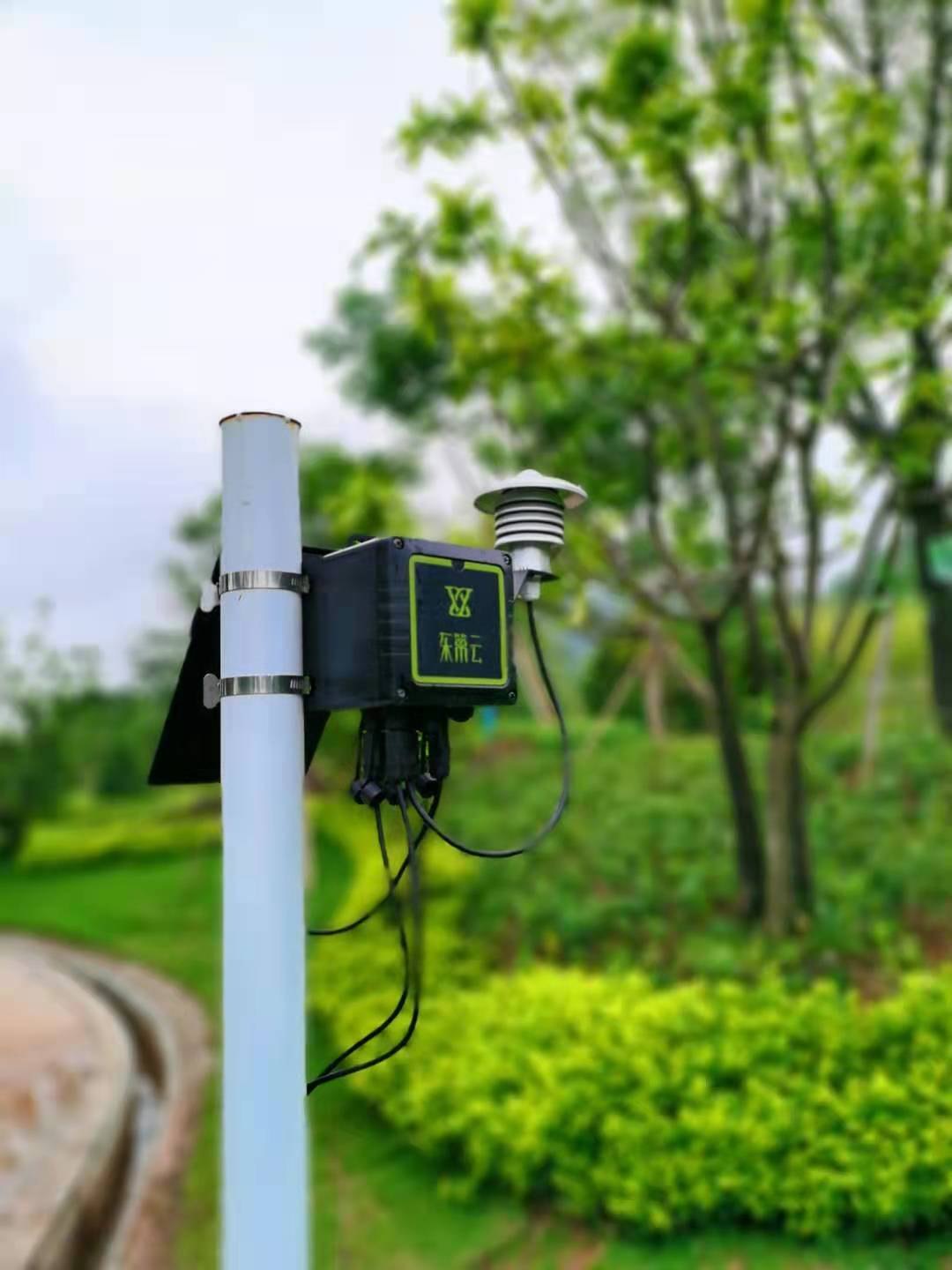 现场气象站与监测立杆